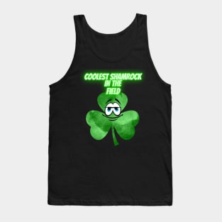 Saint Patrick's Day. Irish Proud.Coolest shamrock in the filed.Saint Patrick day gifts. Tank Top